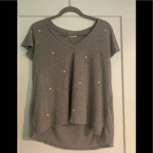 T.la Lemon embroidered Tee